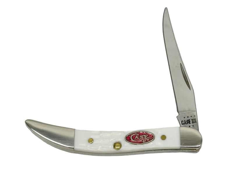 2023 Case XX 610096 White Synthetic Tiny Toothpick Pocket Knife - Hers and His Treasures
