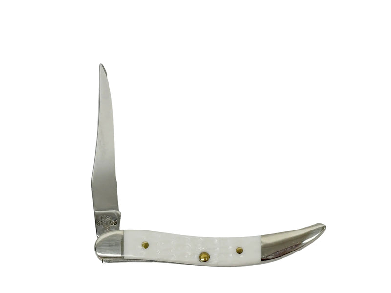 2023 Case XX 610096 White Synthetic Tiny Toothpick Pocket Knife - Hers and His Treasures