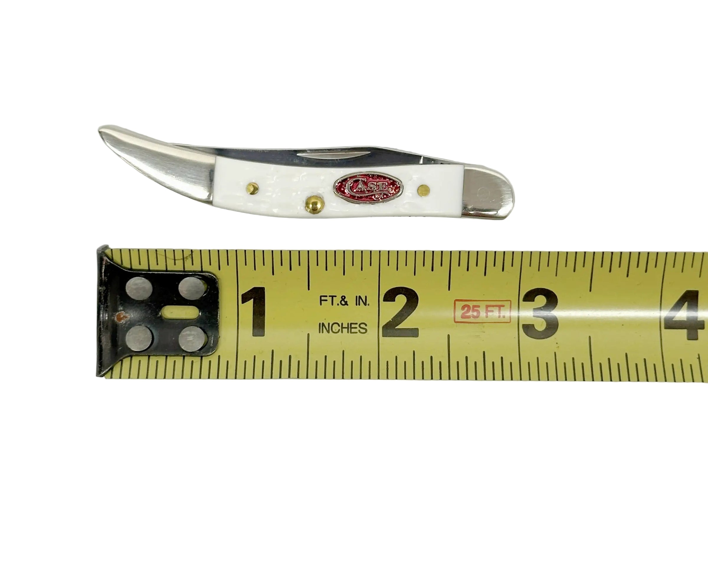 2023 Case XX 610096 White Synthetic Tiny Toothpick Pocket Knife - Hers and His Treasures