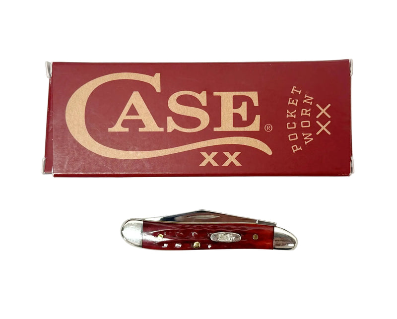 2025 Case XX Old Red Bone Pocket Worn Peanut Pocket Knife - Hers and His Treasures