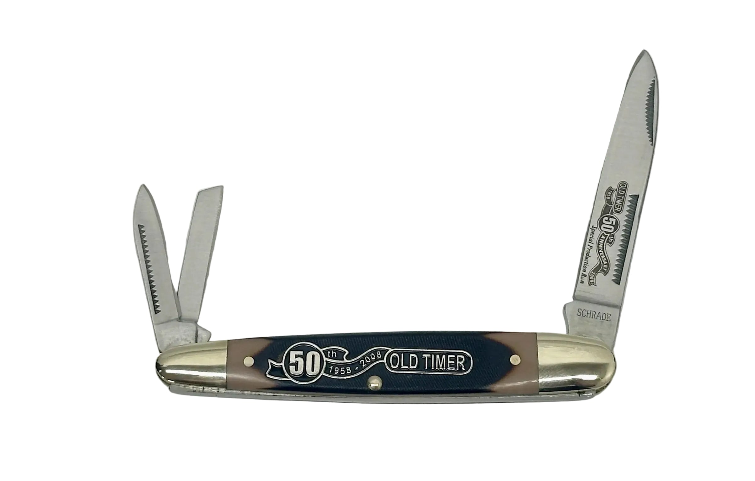 Schrade Cutlery 9OT Old Timer 1958-2008 50th Anniversary Whittler Pocket Knife - Hers and His Treasures