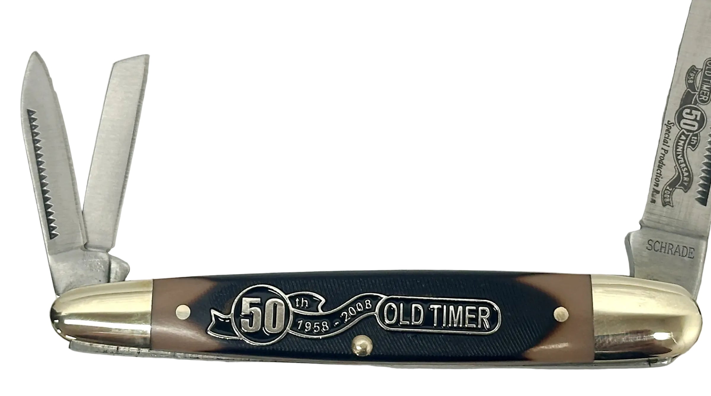 Schrade Cutlery 9OT Old Timer 1958-2008 50th Anniversary Whittler Pocket Knife - Hers and His Treasures