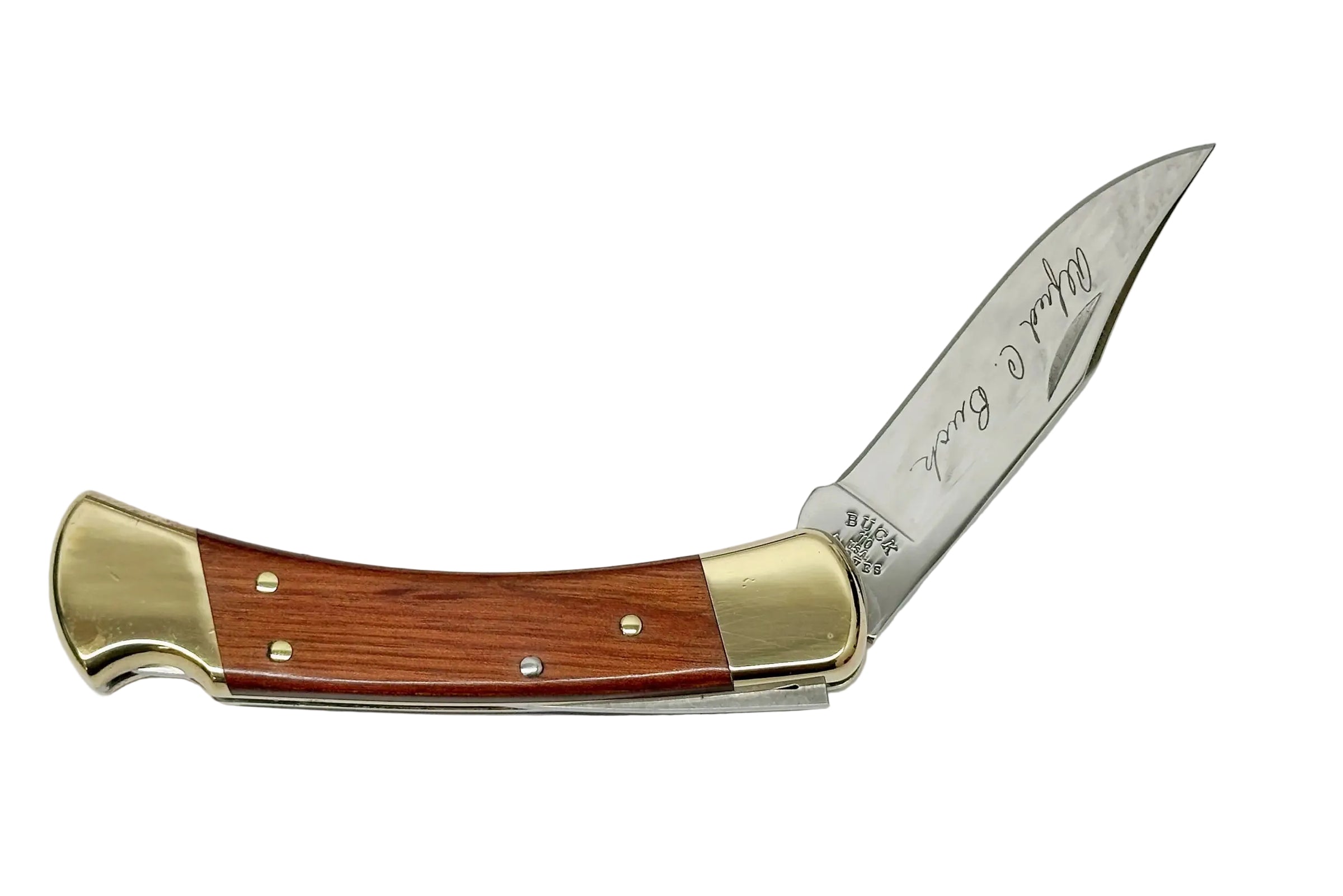 Buck 110 Founder's Edition Al Buck Signature Folding Hunter Pocket Knife - Hers and His Treasures