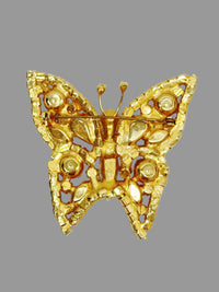 Alice Caviness Milk Glass Butterfly Brooch Pin - Hers and His Treasures