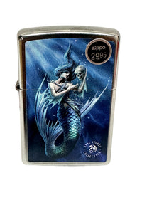 2019 Anne Stokes Collection "Mermaid and Skull" Limited Edition Zippo Lighter - Hers and His Treasures