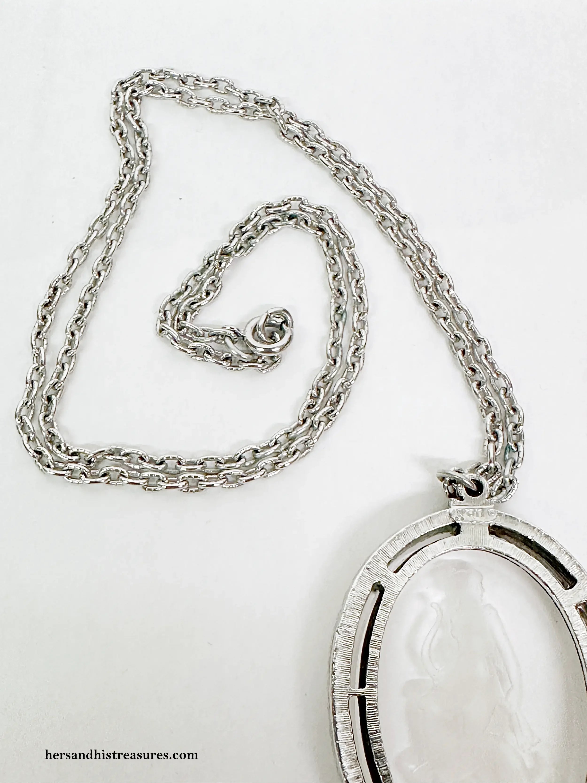 Vintage Avon Goddess Diana Intaglio Pendant Necklace – Hers and 