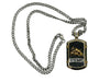 Bradford Exchange "Strength of the USMC" Dog Tag Pendant Necklace - Hers and His Treasures