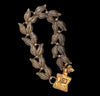 1961-1972 Bell Trading Co. Solid Copper Double Leaf Link Bracelet - Hers and His Treasures
