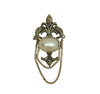 Bergére Fleur De Lis Faux Pearl Cabochon Gold Tone Brooch Pin - Hers and His Treasures