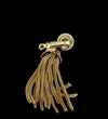 Bergére Gold Tone Tassel Dangle Clip-On Earrings - Hers and His Treasures