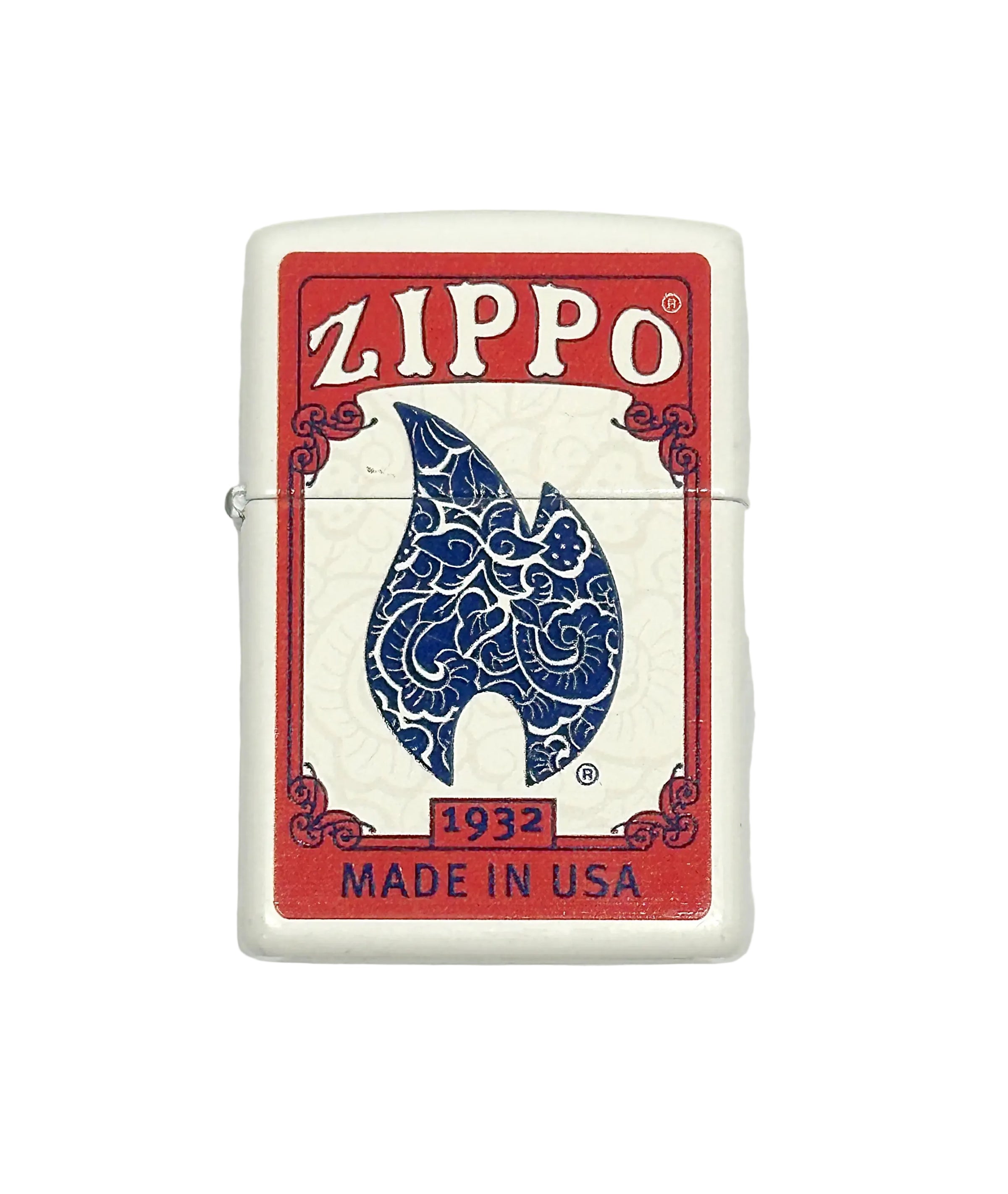2010 Bicycle Cards White Matte Windproof Zippo Lighter - Hers and His Treasures