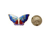 1980's Laurel Burch Butterfly Papillon Enamel Brooch Pin - Hers and His Treasures