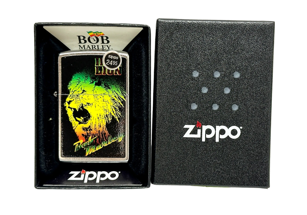 2015 28844 Bob Marley Iron Lion Street Chrome Zippo Lighter – Hers