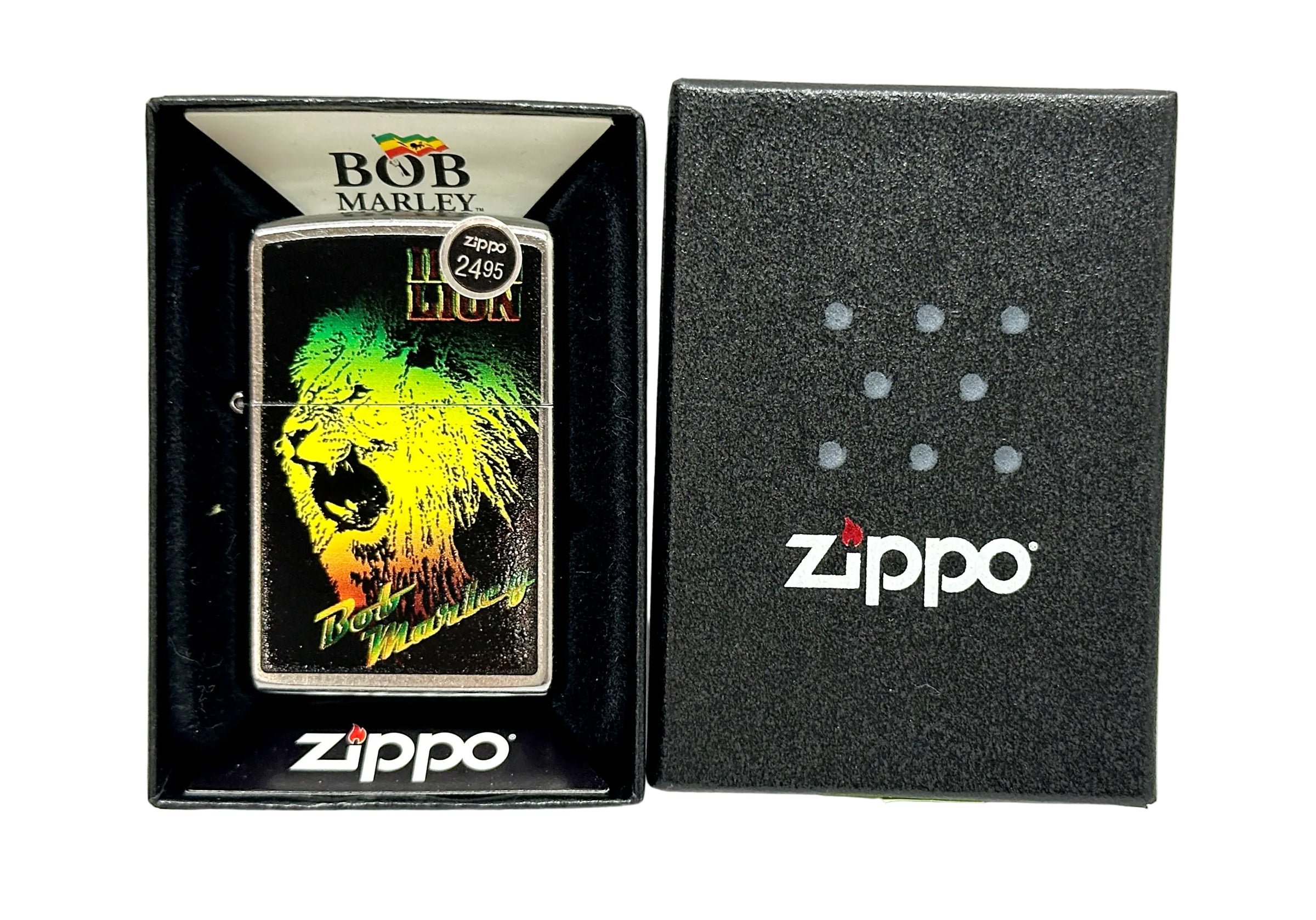2015 28844 Bob Marley Iron Lion Street Chrome Zippo Lighter - Hers and His Treasures