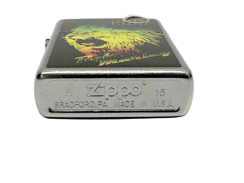 2015 28844 Bob Marley Iron Lion Street Chrome Zippo Lighter - Hers and His Treasures