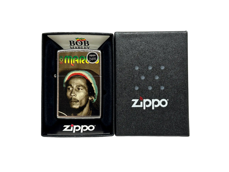2015 28488 Bob Marley Portrait Zippo Lighter - Hers and His Treasures