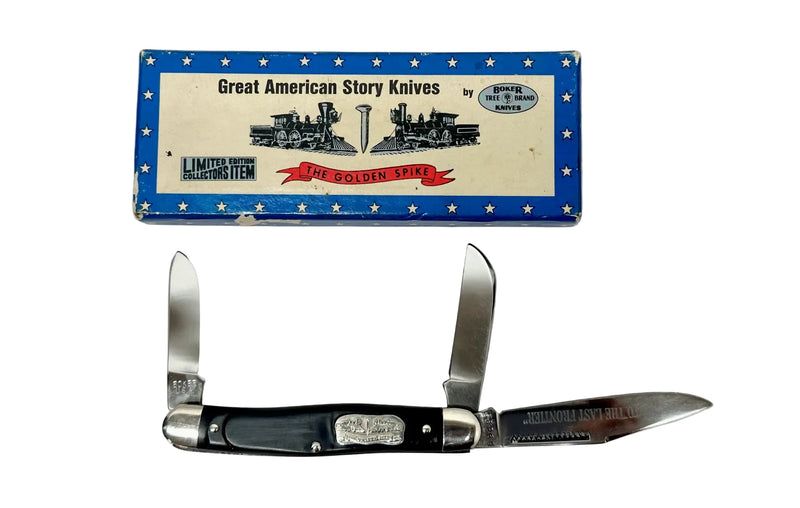 Boker 1776 Great American Story "The Golden Spike" Stockman Knife - Hers and His Treasures