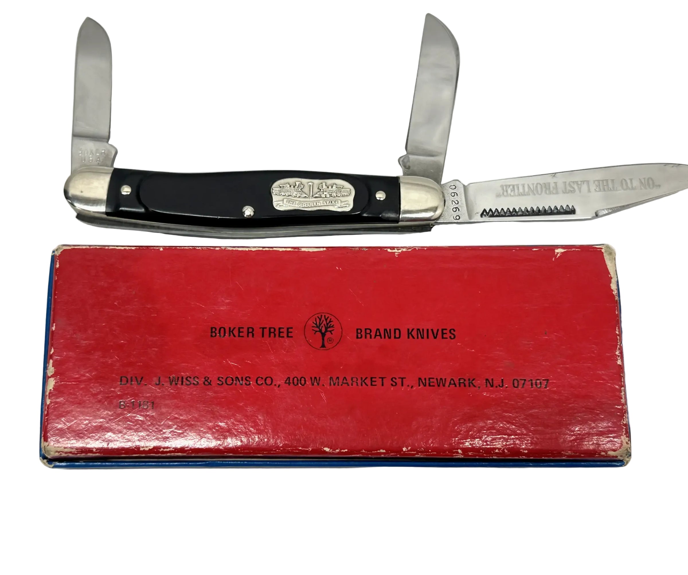Boker 1776 Great American Story "The Golden Spike" Stockman Knife - Hers and His Treasures