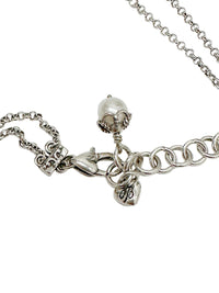 Retired Brighton ATMA Pearl Bead Crystal Silver Tone Double Strand Necklace - Hers and His Treasures