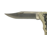1988 Buck 426 Scrimshaw Ducks Bucklite Pocket Knife - Hers and His Treasures