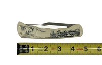 1988 Buck 426 Scrimshaw Ducks Bucklite Pocket Knife - Hers and His Treasures