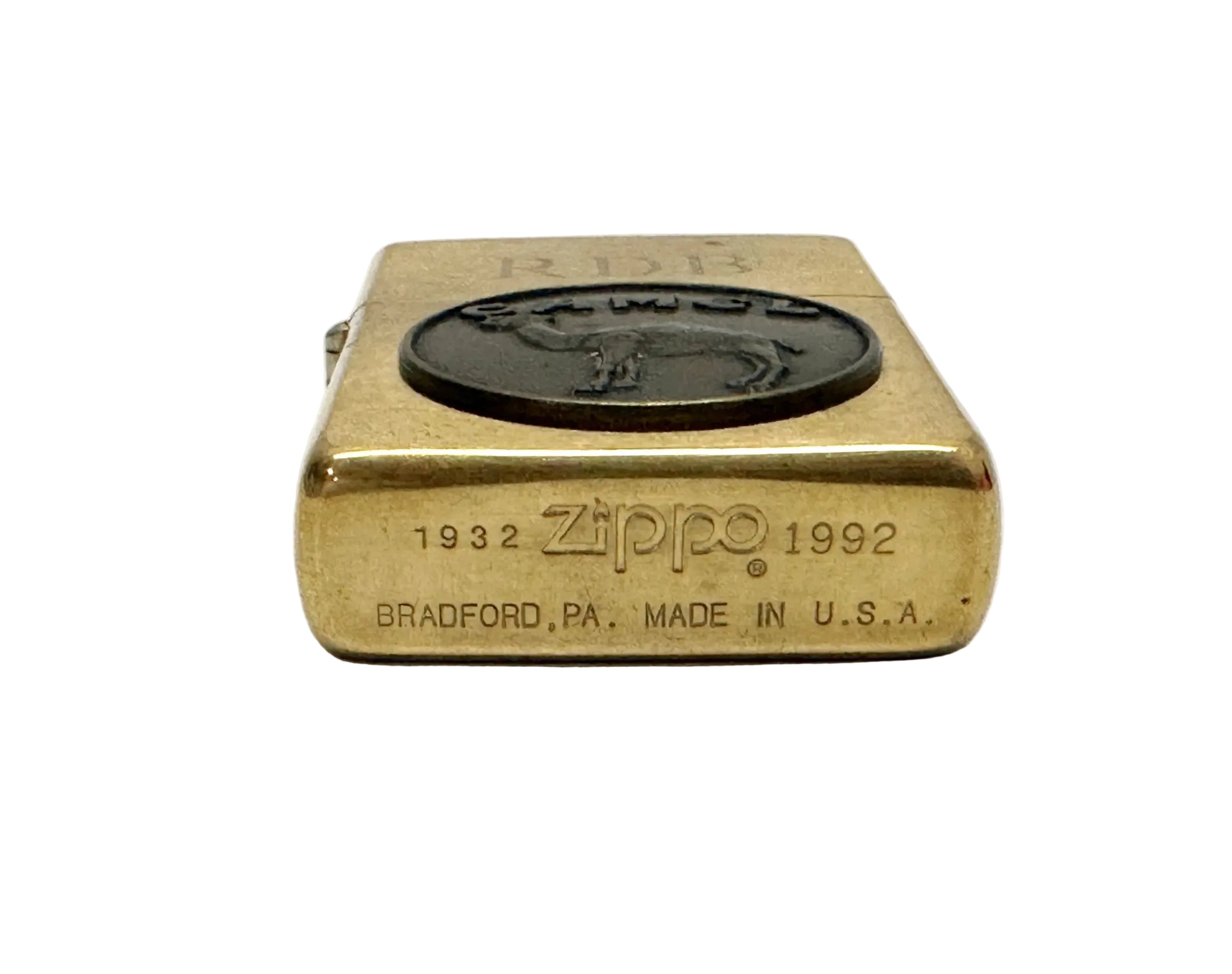 1932-1992 Camel Medallion Solid Brass Zippo Lighter - Hers and His Treasures