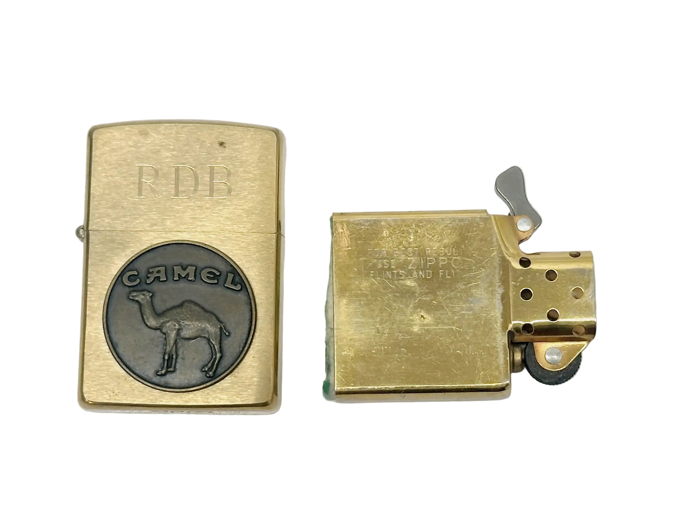 1932-1992 Camel Medallion Solid Brass Zippo Lighter - Hers and His Treasures