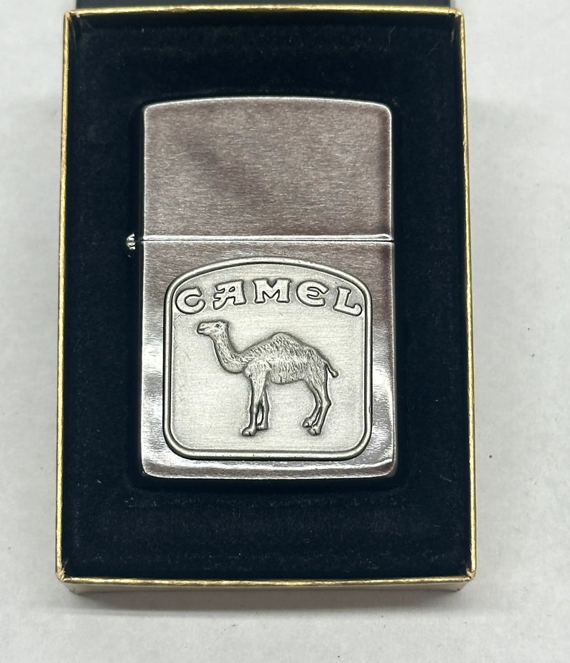 1992 VIII Camel Tombstone Midnight Chrome Zippo Lighter