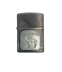 1992 VIII Camel Tombstone Midnight Chrome Zippo Lighter