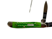 2007 Case XX 6220 John Deere Green Bone Peanut Pocket Knife - Hers and His Treasures