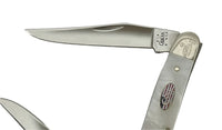 2003 Case XX Mother of Pearl 9/11 Commemorative Muskrat Pocket Knife - Hers and His Treasures