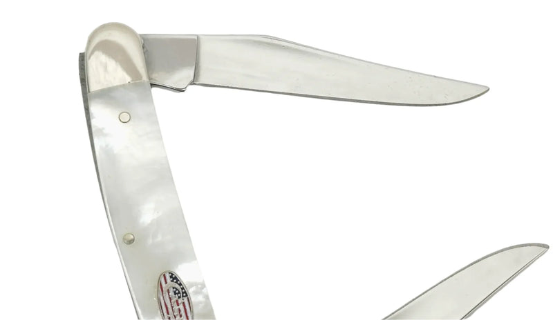 2003 Case XX Mother of Pearl 9/11 Commemorative Muskrat Pocket Knife - Hers and His Treasures