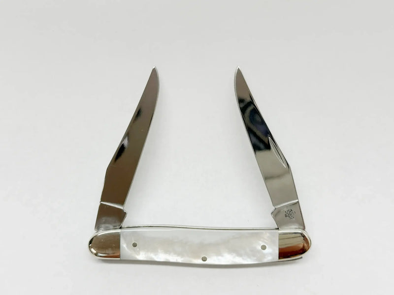2003 Case XX Mother of Pearl 9/11 Commemorative Muskrat Pocket Knife - Hers and His Treasures