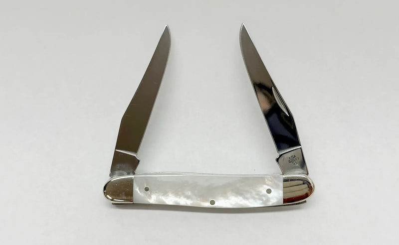 2003 Case XX Mother of Pearl 9/11 Commemorative Muskrat Pocket Knife - Hers and His Treasures