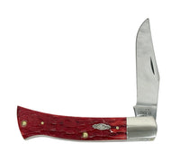 Case XX Peach Seed Jigged Dark Red Bone CS Axe Handle Pocket Knife - Hers and His Treasures