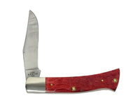 Case XX Peach Seed Jigged Dark Red Bone CS Axe Handle Pocket Knife - Hers and His Treasures