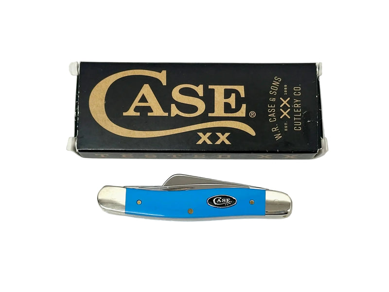 2025 Case XX Light Blue Synthetic Medium Stockman Pocket Knife - Hers and His Treasures