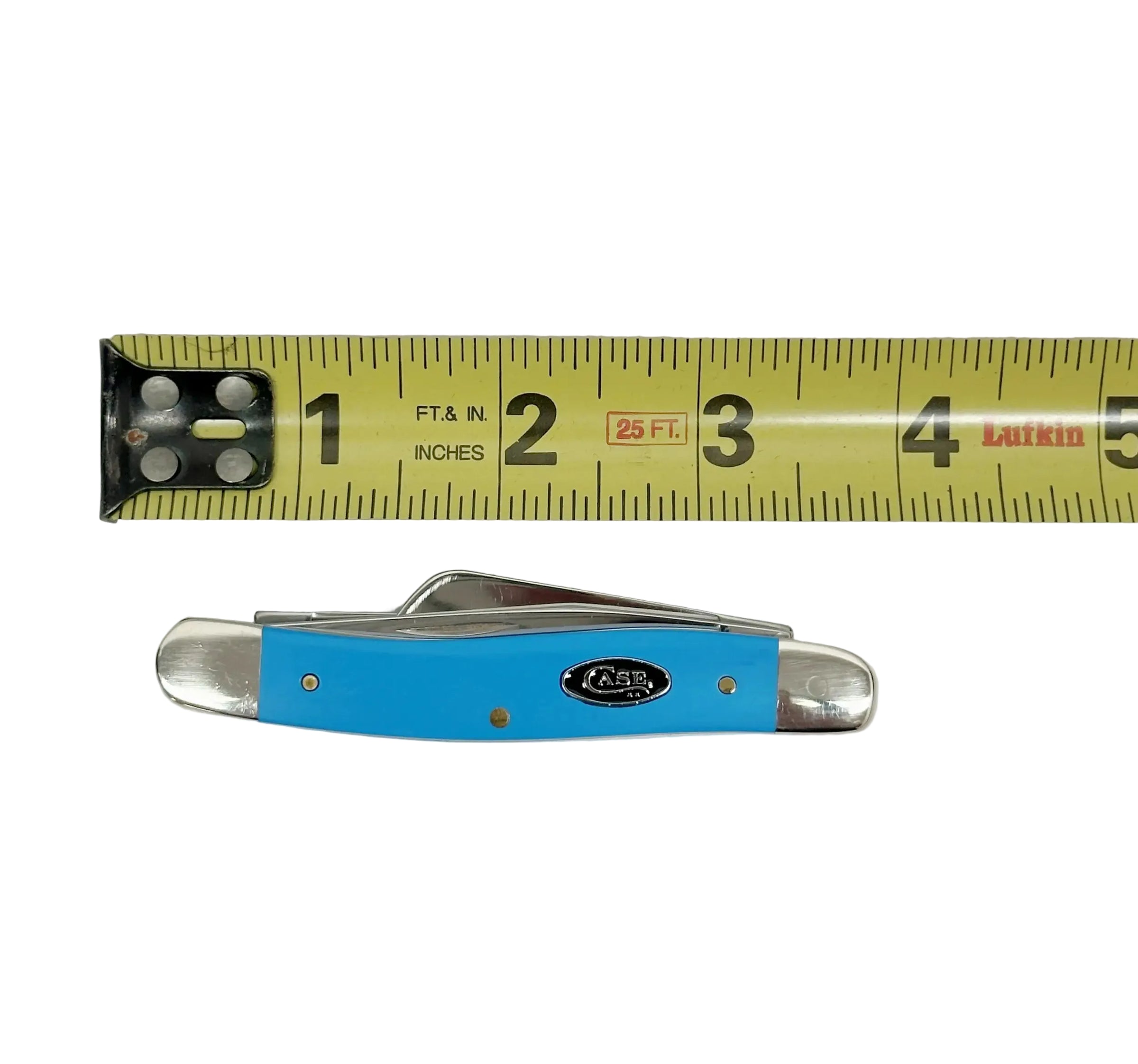2025 Case XX Light Blue Synthetic Medium Stockman Pocket Knife - Hers and His Treasures