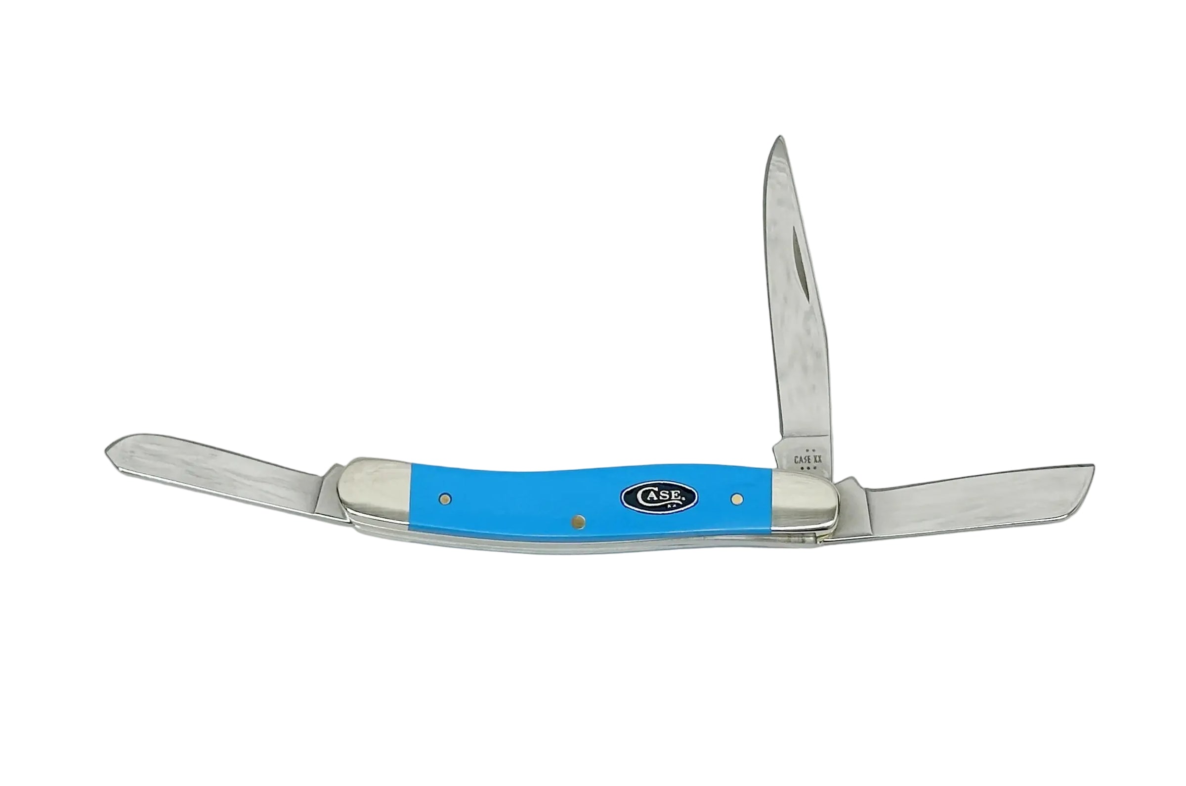 2025 Case XX Light Blue Synthetic Medium Stockman Pocket Knife - Hers and His Treasures