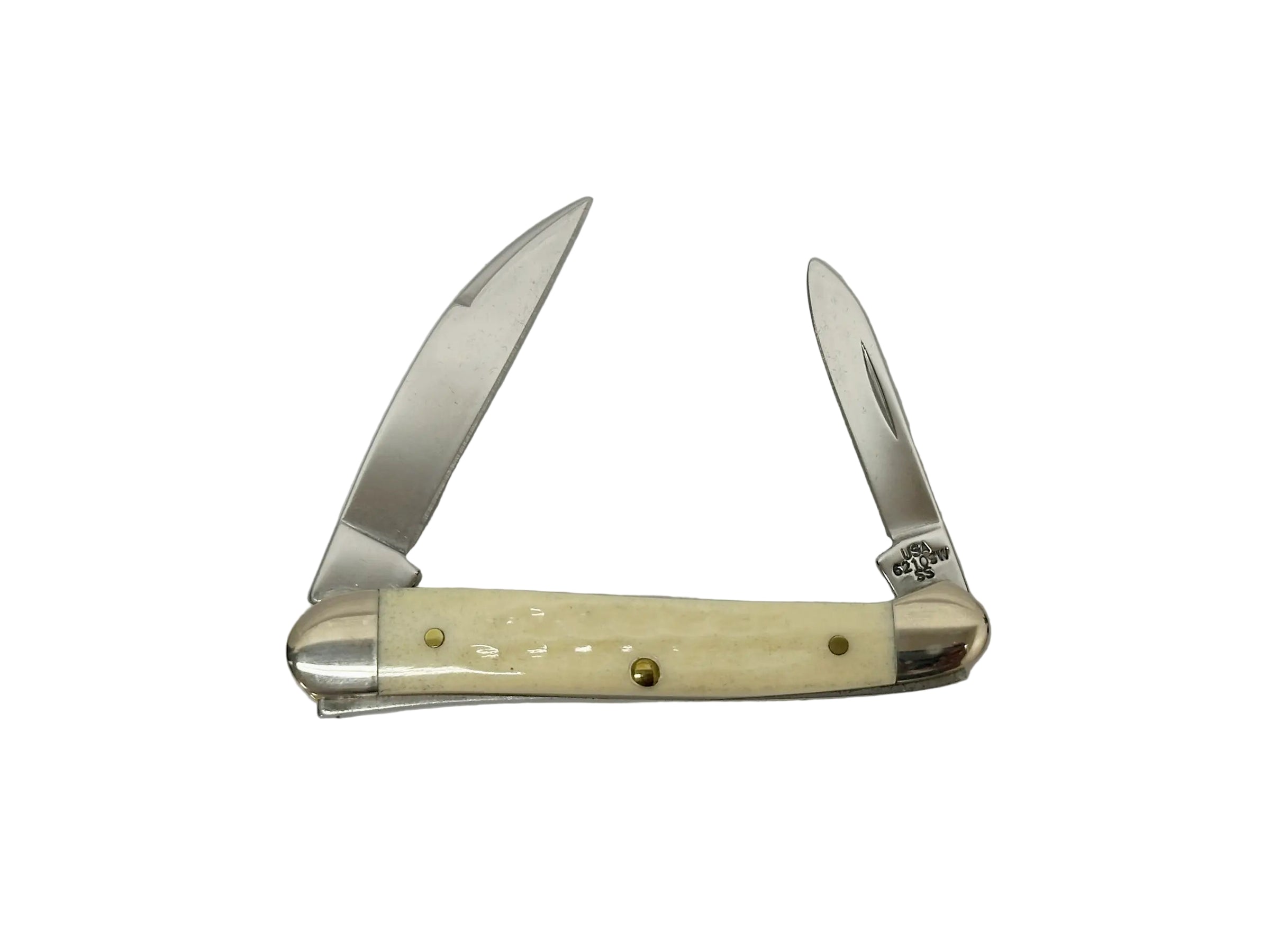 2000 Case XX Natural Bone Copperhead Pocket Knife Gift Set - Hers and His Treasures