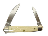 2000 Case XX Natural Bone Copperhead Pocket Knife Gift Set - Hers and His Treasures