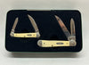 2000 Case XX Natural Bone Copperhead Pocket Knife Gift Set - Hers and His Treasures