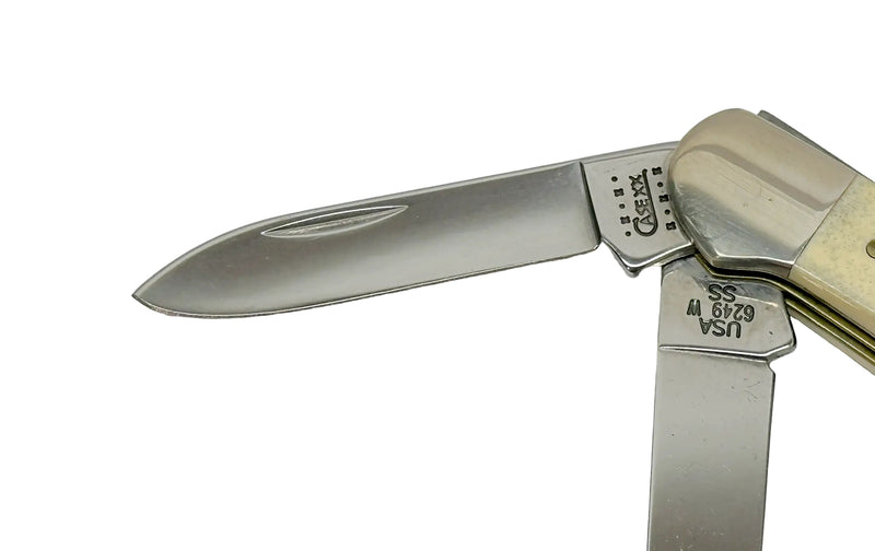 2000 Case XX Natural Bone Copperhead Pocket Knife Gift Set - Hers and His Treasures