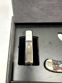 Case XX Trapper 14331 FORD Vintage Flag Zippo Lighter Gift Set - Hers and His Treasures