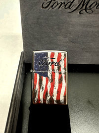 Case XX Trapper 14331 FORD Vintage Flag Zippo Lighter Gift Set - Hers and His Treasures