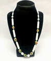 1960's Celebrity NY w/Hang Tag Porcelain Beaded Necklace - Hers and His Treasures
