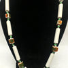 1960's Celebrity NY w/Hang Tag Porcelain Beaded Necklace - Hers and His Treasures