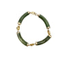 Vintage Chinese Green Nephrite Jade Link Bracelet - Hers and His Treasures