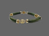 Vintage Chinese Green Nephrite Jade Link Bracelet - Hers and His Treasures