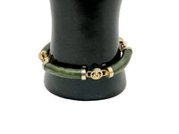 Vintage Chinese Green Nephrite Jade Link Bracelet - Hers and His Treasures